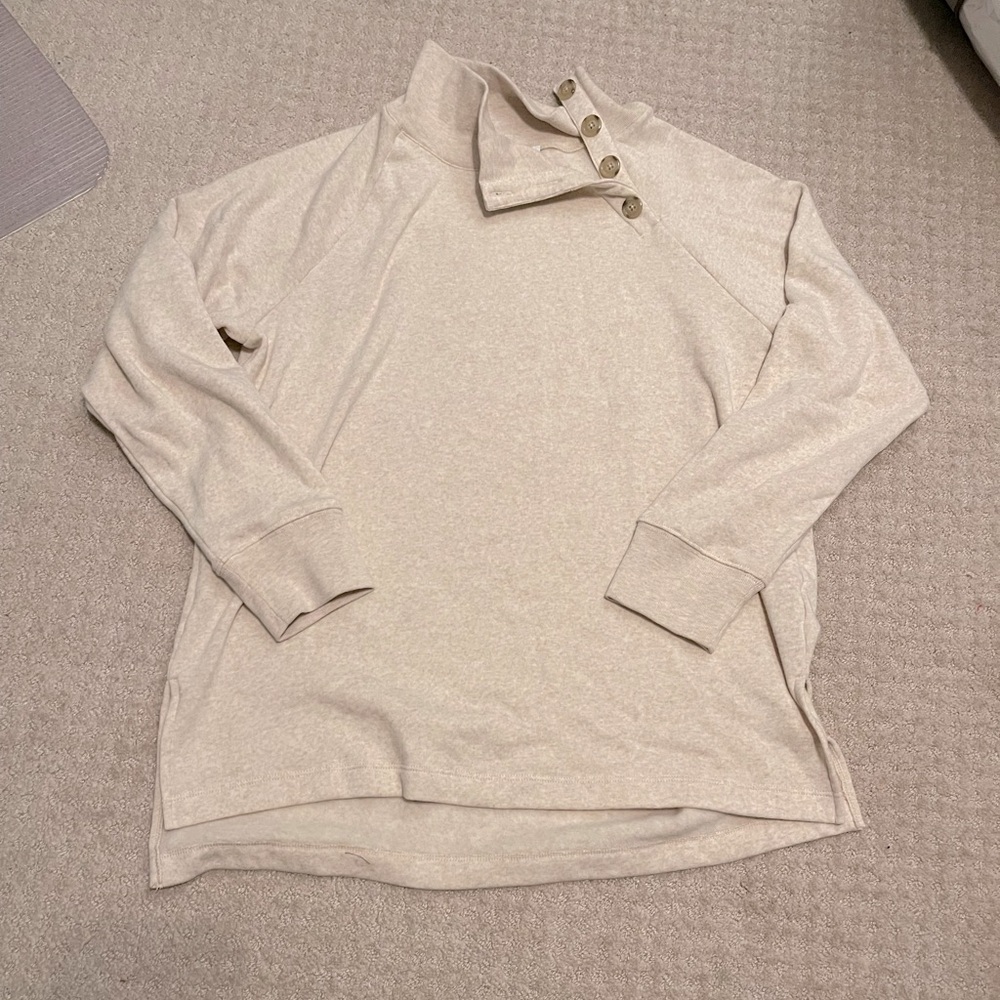 J.crew Factory Button Neck Sweater